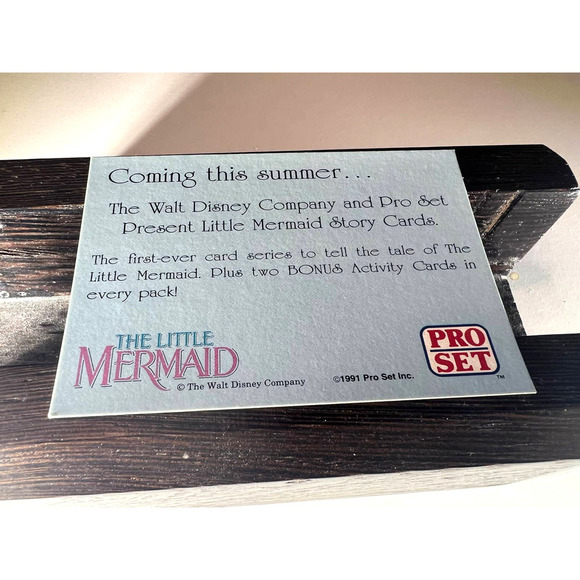 Vintage The Little Mermaid Promo Trading Card, RARE, 1991 - Picture 2 of 2